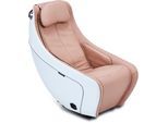 Massagesessel SYNCA, beige, Sessel, Kunstleder, LED-Beleuchtung,Lederoptik,mit Kissen,mit Massagefunktion, Massagefunktion, B/H/T: 56cm x 66cm x 117cm, B:56cm H:66cm T:117cm