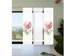 Schiebegardine HOME IN GREEN "MELIORA", rosa (rose), B:60cm H:245cm, Polyester, Gardinen, Bambusoptik, SET, recycelt, Digitaldruck