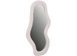 Mid.you Wandspiegel, Creme, Glas, Textil, Holzwerkstoff, Freiform, 70x130x3.5 cm, Bsci, Spiegel, Wandspiegel