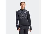 Laufjacke ADIDAS PERFORMANCE "ULT HIVIS 1/2 W", Damen, Gr. XL, schwarz, Obermaterial: 93% Polyester, 7% Elasthan, Jacken Laufjacke