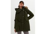 bonprix 3-in-1 Funktions-Umstandsjacke und Tragejacke, grün, Gr.44, Funktionale Umstandsjacke mit Tragefunktion und Tunnelzug