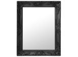 vidaXL Wandspiegel im Barock-Stil 50x60 cm Schwarz