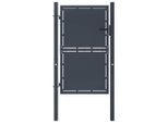 vidaXL Gartentor aus Stahl 100 x 175 cm Anthrazit