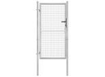 vidaXL Gartentor verzinkter Stahl 100 x 150 cm Silber