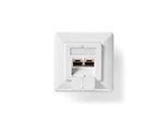 Nedis Network Wall Box | In-Wall | 2 port(s) | CAT6