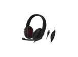LogiLink Stereo headset 1x USB-A plug boom microphone gaming black/red