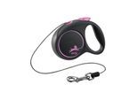 Flexi Black Design XS leash 3 m 8 kg pink