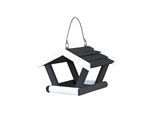 Trixie natura Vogelfutterhaus, hängend, Kiefernholz, 17 × 19 × 14 cm, schwarz/weiß