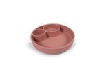 Filibabba Silicone divided plate - Rose