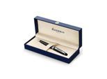 Waterman Expert Kugelschreiber | Mattschwarz | Chromzierteile | Mittlere Spitze | Blaue Tinte | Geschenkbox