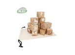 NORDIC PLAY Nature Wooden blocks in beech 16 pcs. Nature