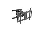 TECHLY mounting kit - full-motion dual arm - for curved / flat panel - black 60 kg 75" 200 x 100 mm