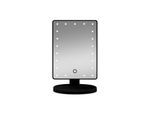 Gillian Jones Makeup Mirror w. Heart LED Light & Touch Function Black