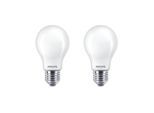 Philips LED-Lampe Classic Standard 7W/827 (60W) Frosted 2-pack E27