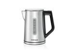Rommelsbacher Wasserkocher, Edelstahl, Metall, 1,7 L, 23x24x15 cm, Grüner Punkt, RoHS, CE, automatische Abschaltung, manuelle Trockengehschutz, Überhitzungsschutz, 360°-Sockel, Anti-Rutsch-Füße, ergonomischer Griff, abgedecktes Heizelement, weit aufklappbarer Deckel, herausnehmbarer Filter, Warmhaltefunktion, variable Temperaturauswahl, digitale Temperaturanzeige, Küchengeräte, Wasserkocher