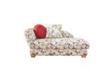 Xora Récamiere Recamiere, Weiß, Mehrfarbig, Textil, Blume, 176x85x88 cm, Rücken echt, Stoffauswahl, Wohnzimmer, Sofas & Couches, Sofas, Recamieren