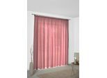 Vorhang WIRTH "Sunday", rot, B:142cm H:285cm, Jacquard, Baumwolle, Polyester, Gardinen, nach Maß