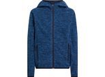 Fleecejacke MCKINLEY "Fleece-Jacke Choco FZ HD FL B", Kinder, Gr. 140, melange, blau, Obermaterial: 100% Polyester, Jacken Fleecejacke