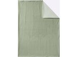 Plaid HEINE HOME, lindgrün, B:150cm L:200cm, 100% Polyester, Wohndecken