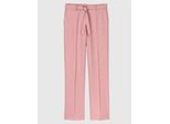 Bügelfaltenhose INSPIRATIONEN, Damen, Gr. 24, Kurzgrößen, rosenquarz, 55% Leinen, 45% Viskose, unifarben, lang, Hosen