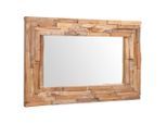 vidaXL Dekorativer Spiegel Teak 90 x 60 cm Rechteckig