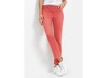 Bequeme Jeans INSPIRATIONEN, Damen, Gr. 24, Kurzgrößen, koralle, 97% Baumwolle, 3% Elasthan, unifarben, 7/8-Länge, Jeans