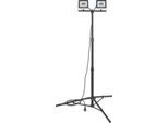 Brennenstuhl LED Stativstrahler JARO 6060 T, 4800 Lumen, IP65, höhenverstellbar bis 180 cm, Aluminium, schwarz