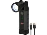 Brennenstuhl LED Arbeitsleuchte TL 1000 ACW, 1000 Lumen, stufenloser Fokus, klappbarer Kopf, USB C/Wireless Ladefunktion