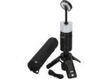 Brennenstuhl LED Stehlampe UL 400 AT, 360° Ausleuchtung, dimmbar, Powerbank, ausfahrbar bis 1,03 m, schwarz, IP44