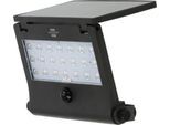 Brennenstuhl Solar LED Strahler SOL 1000 Pad, 1000 Lumen, IP65, Bewegungs- und Dämmerungssensor, 4 Modi, Schwarz