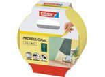 tesa Malerband Professional, 25 m x 38 mm – scharfe Farbkanten, leicht ablösbar, rückstandsfrei
