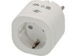 brennenstuhl®Connect WiFi Steckdose WAE 3600 XS01, Matter-kompatibel, Energiemessung, App-Steuerung, grau/weiß