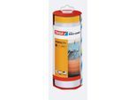 tesa Easy Cover Perfect+ XL – 2‑in‑1 Folie mit Washi‑Malerband, 17 m × 2600 mm, Spender, rückstandsfrei