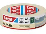 tesa Malerband CLASSIC, 50 m × 30 mm, innen, saubere Kanten, lösungsmittelfrei, rückstandsfrei 10 Tage
