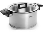 Kochtopf WOLL "Concept", silber (silberfarben), H:13cm Ø:24cm, Töpfe, Kochtopf, Induktion