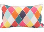 Dekokissen H.O.C.K. "Diamond", bunt (bunt, gemustert), B:50cm H:10cm L:30cm, Kunstfaser, Dekokissen_Sitzkissen_Kissenhüllen, Kissenhülle mit Füllung, 1 Stück, 50/30 cm