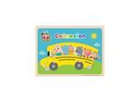 Barbo Toys Cocomelon Bus - Wooden Peg Puzzle