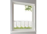 Querbehang HEINE HOME Gr. 3, weiß, B:90cm H:45cm, Polyester, Gardinen