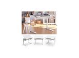 Vicco Schreibtisch Arc Weiß 108 x 68 cm mit ausziehbarer Tastaturablage