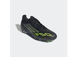 Fußballschuh ADIDAS PERFORMANCE "F50 PRO FÜR FESTE BÖDEN", Damen, Gr. 41, schwarz (core schwarz, iron metallic, lucid lemon), Synthetik, Textil, Schuhe Fußballschuh, geeignet für Rasenplätze