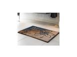 Badematte GRUND Gr. 1, beige, grau, rechteckig (50cm x 60cm ), 1 Stk., Badematten, Badematte