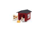 Schleich Farm World Dog Kennel with Golden Retriever
