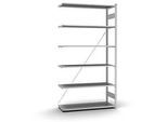 Anbau-Steckregal Orion Plus, verzinkt, B 1300 x T 500 x H 2500 mm