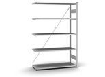 Anbau-Steckregal Orion Plus, verzinkt, B 1300 x T 500 x H 2000 mm