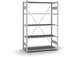 Grund-Steckregal Orion Plus, verzinkt, B 1300 x T 600 x H 2000 mm