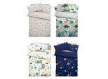Kinderbettwäsche LÜTTENHÜTT "CUDDLEE", blau (weltall), B/L: 135cm x 200cm, 1 Stk., 1 Stk., Renforcé, B/L: 40cm x 80cm, 2, Renforcé, Obermaterial: 100% Baumwolle, Bettwäsche, Kinderbettwäsche, in vielen Designs: Dino,Einhorn,Weltraum,Baustelle,Herz,Trecker,Safari