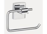 Toilettenpapierhalter TESA "Toilettenpapierhalter 1x tesa klaam Toilettenpapierhalter", chrome, B:13,5cm H:15,5cm L:8,5cm, Toilettenpapierhalter