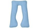 vidaXL Schwangerschaftskissen 90x145 cm Hellblau