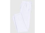 Jogger Pants INSPIRATIONEN, Damen, Gr. 24, Kurzgrößen, weiß, 58% Viskose, 36% Polyamid, 6% Elasthan, unifarben, lang, Hosen