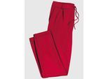 Jogger Pants INSPIRATIONEN, Damen, Gr. 24, Kurzgrößen, rot, 58% Viskose, 36% Polyamid, 6% Elasthan, unifarben, lang, Hosen